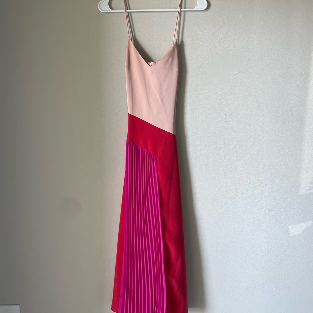 Multicolored Silk Long Dress